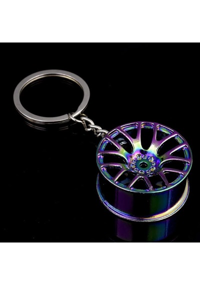 Metal Oto Anahtarlık Jant Figürlü