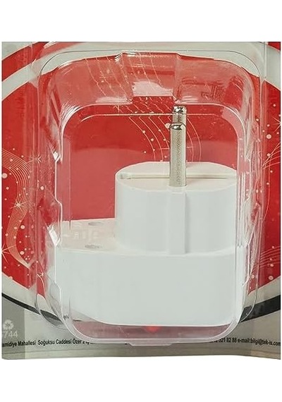 524098 Fişs Erkek Topraklı Anahtarlı, Beyaz