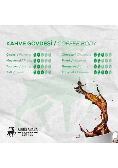 Addis Ababa Coffee Santos Brezilya Filtre Kahve 250 G