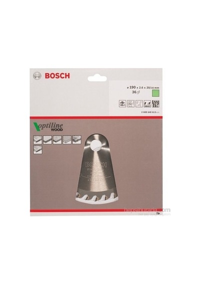 Ahşap İçin Daire Testere Bıçağı 190 Mm X 20/16 Mm 36 Diş