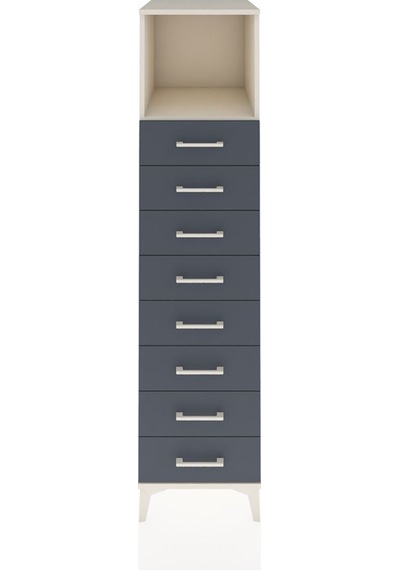 Kronos Dolap Tek Raflı 8 Çekmeceli 44x59x182 Aytaşı-antrasit Aytası Kronos Dolap Tek Raflı 8 Çekmeceli 44x59x182 Aytaşı-antrasit Aytası