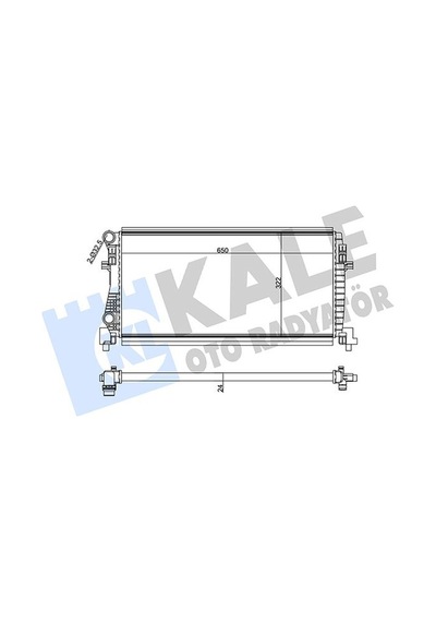 Su Radyatörü Kale 355555 Volkswagen Golf Vıı / Audi A3 / Seat Leon 2013+