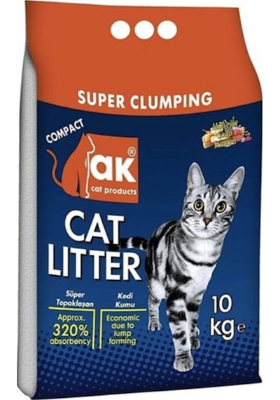 Akkum Marsilya Sabunu Kokulu İnce Taneli Topaklaşan Kedi Kumu 10 KG