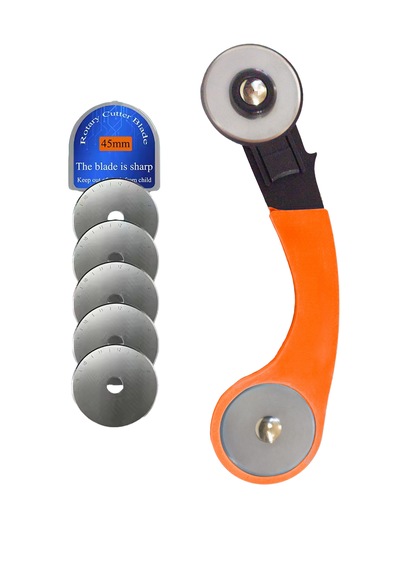 45mm Rc-11 Rulet Kumaş Deri Kağıt Kesici + 5 Yedek Düz Bıçak