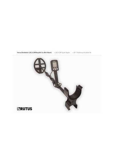Rutus Versa Dedektör 28,5 Cm Başlıklı Su Altı Paketi