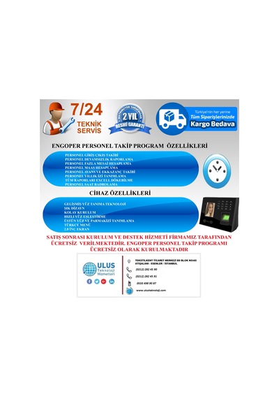 Yüz Tanıma Parmakizi Kart Okutma Ve Şifre İle Personel Takip Sistemi