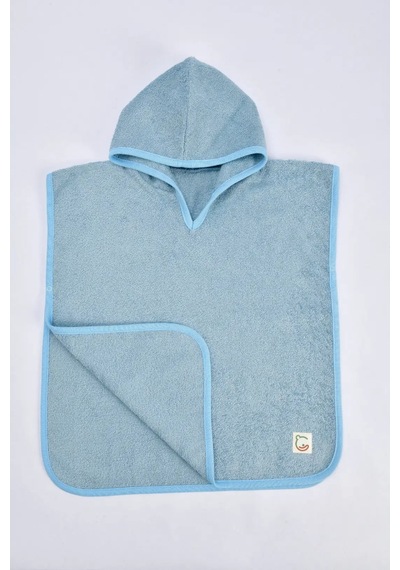 E&f Store Kapüşonlu Bebek Havlu Panço Yüksek Emici Plaj Ve Banyo Pançosu - Bebe Mavi 2 - 4 Yaş