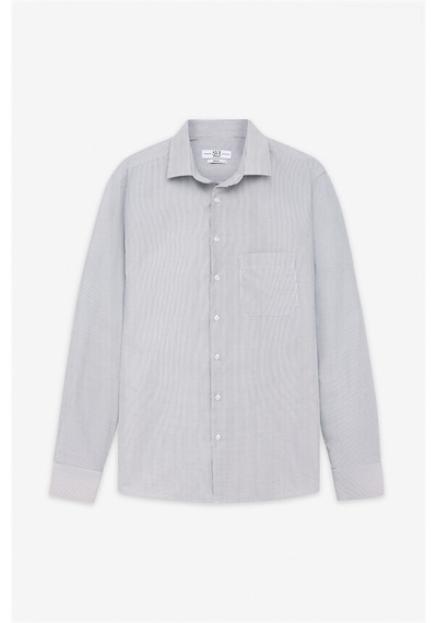 Süvari Siyah Regular Klasik Yaka Casual Gömlek Gm2025300052-s09 Siyah