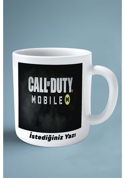 Call Of Duty Oyun Baskılı Kupa Bardak Çift Taraflı Kişiye Özel Model 14 Çok Renkli