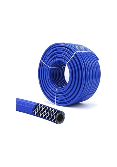 15 Metre Uzunlukta Çelik Hava Hortumu - 8 Mm Kalınlık, Mavi Renk 0 - 10 CM