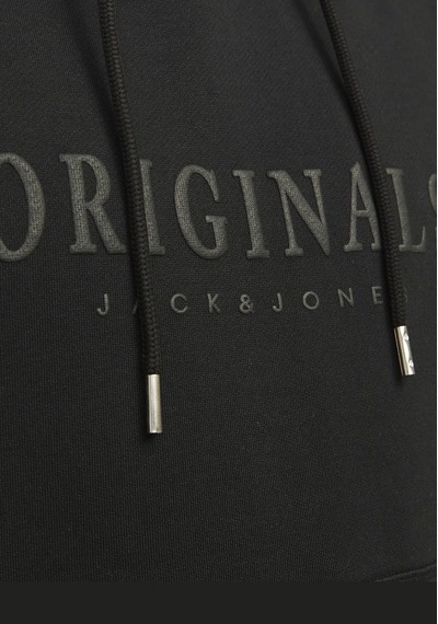 Jack & Jones Erkek Kapüsonlu Gögüs Logo Baskili Sweatshirt - Frederiksberg 12262811 Black Siyah Jack & Jones Erkek Kapüsonlu Gögüs Logo Baskili Sweatshirt - Frederiksberg 12262811 Black Siyah