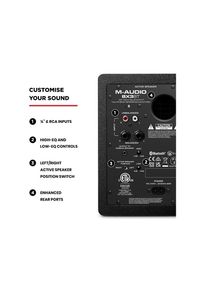 Bx3bt 3.5" Bluetooth Stüdyo Monitör Çifti