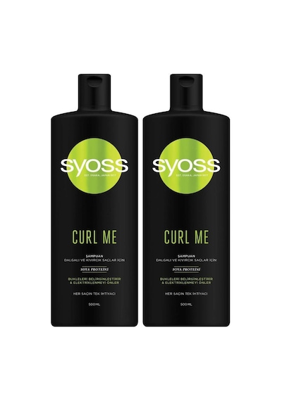 Syoss Curl Me Bukle Belirginleştirici Şampuan 500 ML 2'li