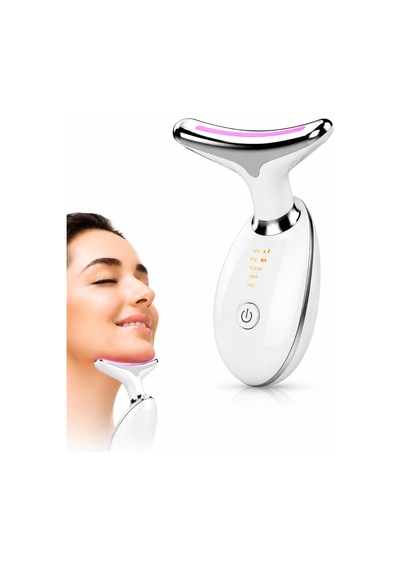 Yüz Ve Boyun 3 Mod Işıklı Mikro Akım Isıtmalı Titreşimli Gıdık Sarkma Ems Güzellik Cihazı