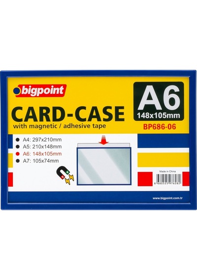 Bigpoint A6 Mıknatıslı Magnetic Afiş Muhafaza Kabı 10'lu Poşet