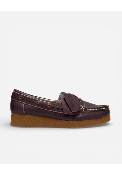 Clarks Wallabeeevosea Dark Brown Lea Kadın Koyu Kahve Günlük Ayakkabı 26186598 Kahverengi