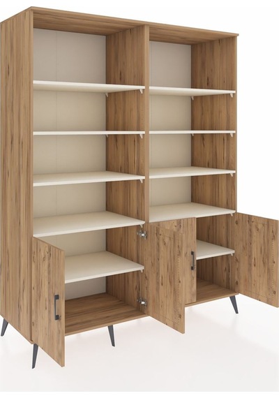 Kronos Gardrop 10 Raflı 4 Kapaklı 176x59x221 Çam-çam/aytaşı Beyaz Kronos Gardrop 10 Raflı 4 Kapaklı 176x59x221 Çam-çam/aytaşı Beyaz