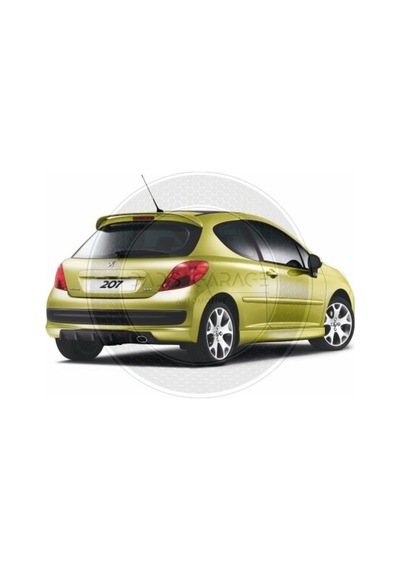 Peugeot 207 Spoiler Spoyler Fiber Astarlı