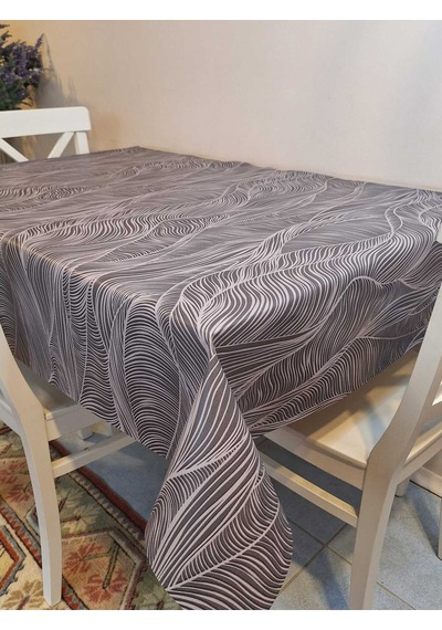 Elyaflı Pvc Masa Örtüsü Modern, Dayanıklı, Silinebilir Ve Şık Görünüm 01fnt8288 Kahverengi