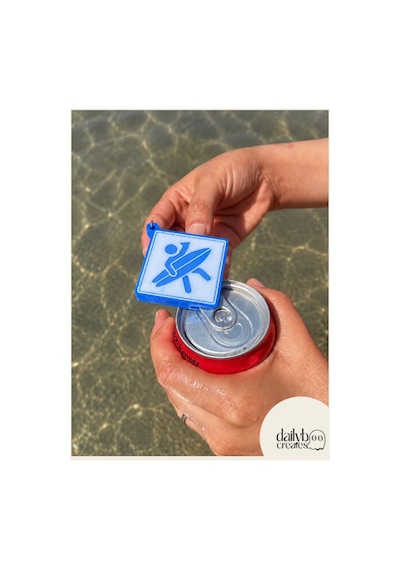Paddle Board Charm Anahtarlık -summer Vibes Figürlü Çanta Aksesuarı-kutu İçecek Açacaklı Anahtarlık-3d Dekoratif Baskı-mavi Mavi