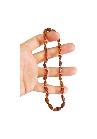 Damla Kehribar Bebek Kolyesi Lt1410