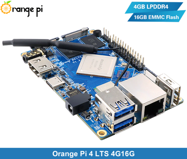 Orange Pi 4 Lts 4g16g 16gb Emcc Flash