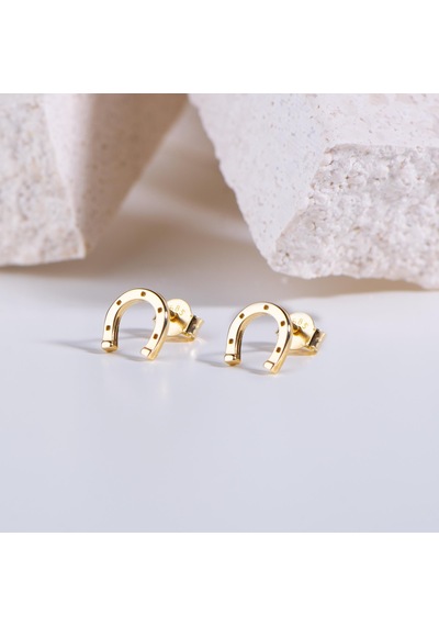 Goldkupe 14 Ayar Altın Nal Küpe 0,97 Gr-2120