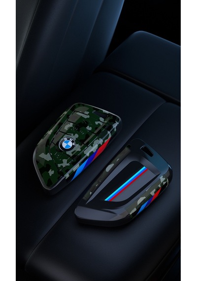 Bmw Uyumlu Anahtarlık Askeri Desenli Anahtar Kılıfı Sert Plastik Şık