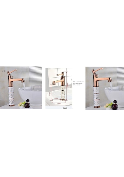 Banyo Çanak Lavabo Bataryası Seramikli Model Rose