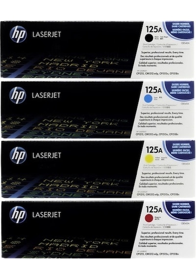 Hp 125a Toner 4'lü Set Cb540a-cb541a-cb542-cb543a Cm1312