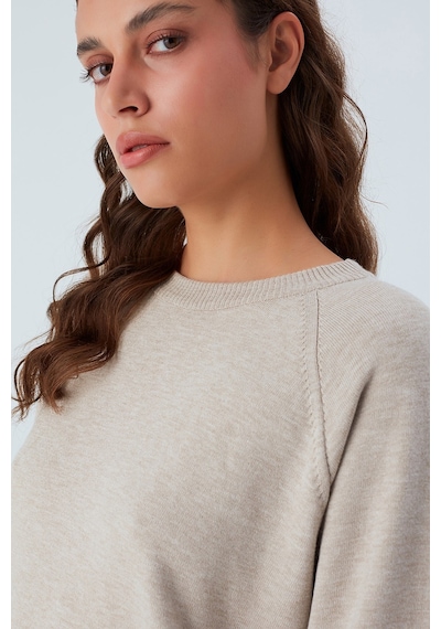 Peraluna Nell Pullover Yanları Yırtmaçlı 3/4 Kol İnce Kadın Triko Kazak Bej Melanj-bej Melanj Bej Melanj Peraluna Nell Pullover Yanları Yırtmaçlı 3/4 Kol İnce Kadın Triko Kazak Bej Melanj-bej Melanj Bej Melanj