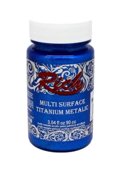 Multi Surface Titanium Metallic-metalik Akrilik Boya 90cc - Mavi Blue 2562 Mavi