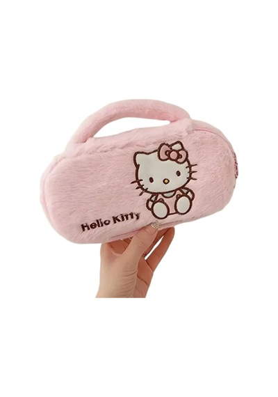 Sanrio Kuromi My Melody Hello Kitty Pochacco Kalem Kutu Pembe Makyaj Çantası Pembe