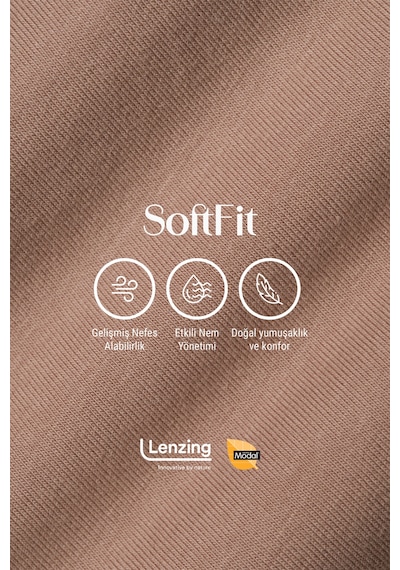 Auw Kadın Lastiksiz Pamuklu Modal Basic Boyshort 6'lı - Softfit Latte