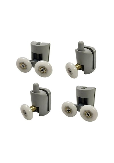 Duşakabin Tekerleği Rulman 4 Lü Set Gri Teker Çapı 24 Mm Gri