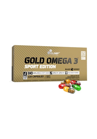 Gold Omega 3 Sport Edition 120 Kapsül Balık Yağı Yağ Asidi E Vitamini