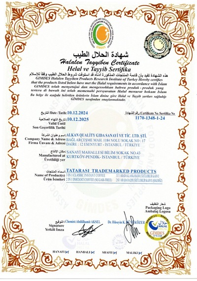 3'ü 1 Arada Gold Yumuşak İçim Helal Üretim Kahve Özel Kutusunda 18 Gr X 20 Adet Diğer