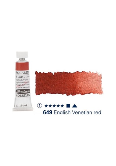 Schmincke Horadam Aquarell Tube 15ml S1 English-venetian Red 649