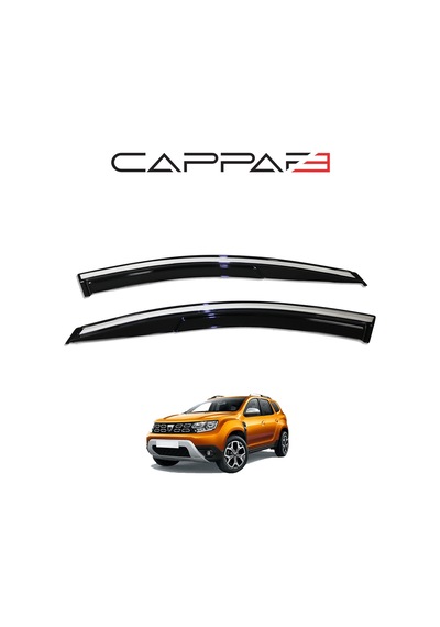 Dacia Duster 2018-2024 Yıl Aralığı Uyumlu Cam Rüzgarlığı 4 Parça Kromlu