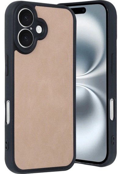 Apple iPhone Uyumlu 16 Kılıf Aras Deri Kapak - Pudra Evimdeyokyok