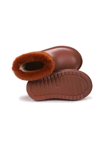 Kiko Kids Geta Su Geçirmez İçi Kürklü Kız Çocuk Eva Yağmur Kar Çizme Taba Taba