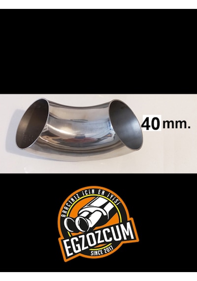 Paslanmaz Krom Dirsek Boru 40 Mm.