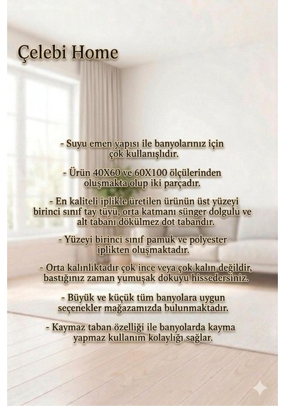 Buççin Online Mağaza Lüks Gri Siyah Yıkanabilir Kaymaz Taban 2 Li Takım Banyo Paspası Pamuk Polyester Gri Çok Renkli