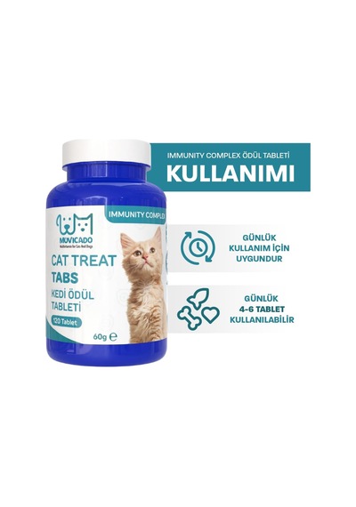 Immunity Kedi Köpek Ödül Tableti Kedi Bağışıklık Sistemi Güçlendirici Tablet Beta Glukan