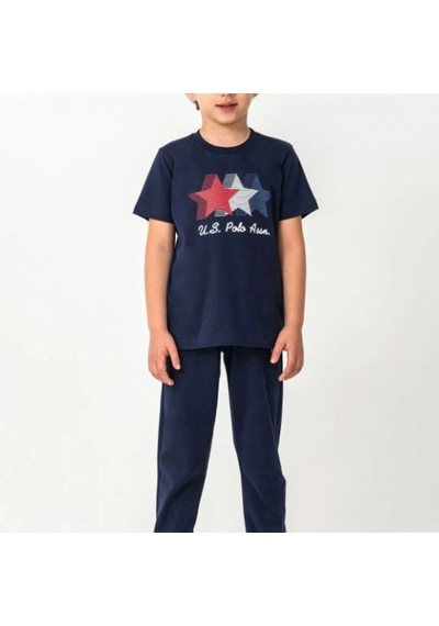 U.s.polo U.s. Polo Kısa Kol Pijama Takım Us2441-4 Lacivert