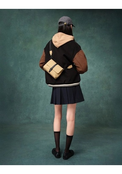Gaston Luga Splash Crossbody Çanta- Latte Kahverengi - Açık Camel
