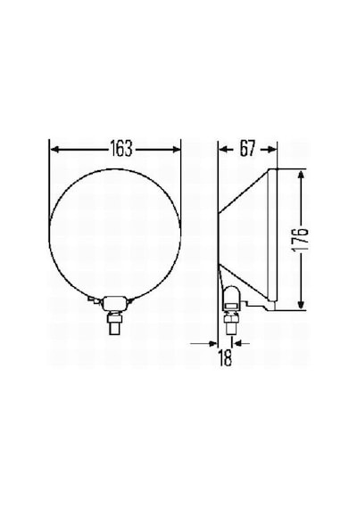 Hella 12v Sis Lambası Comet 500 Yuvarlak (ampullü) (delici-sürücü