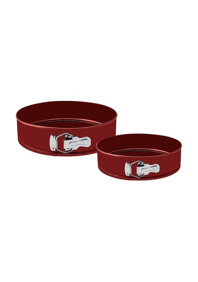 Emsan Circle 2'li Kek Kalıbı Seti Bordo 24-28 Cm Diğer