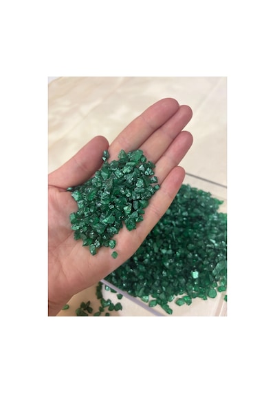 Sck-04 Zümrüt Yeşili Sanatsal Cam Kırığı 100gr