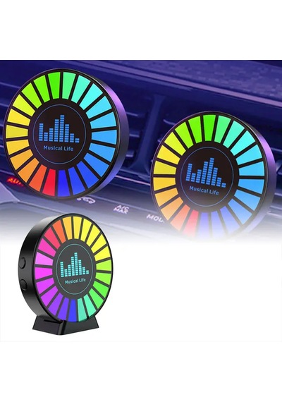 Rgb Sese Duyarlı Ritim Animasyonlu Müzik Ekolayzer Şarjlı Kokulu